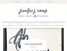 Tablet Screenshot of jenniferjcamp.com